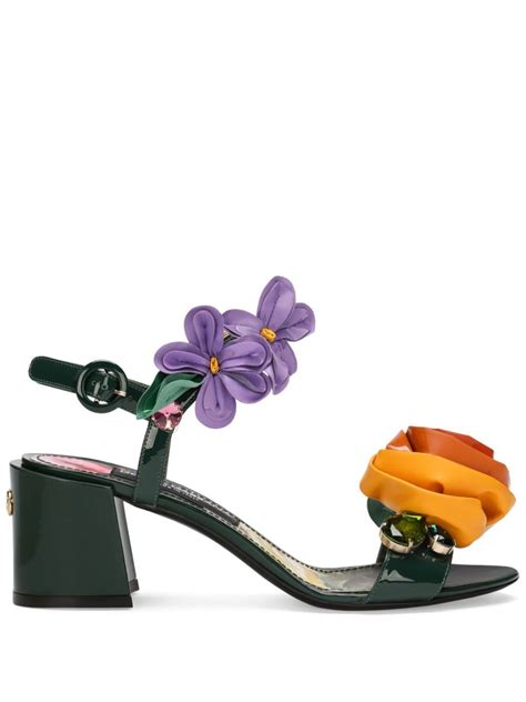 Flora Appliqué Leather Sandal 